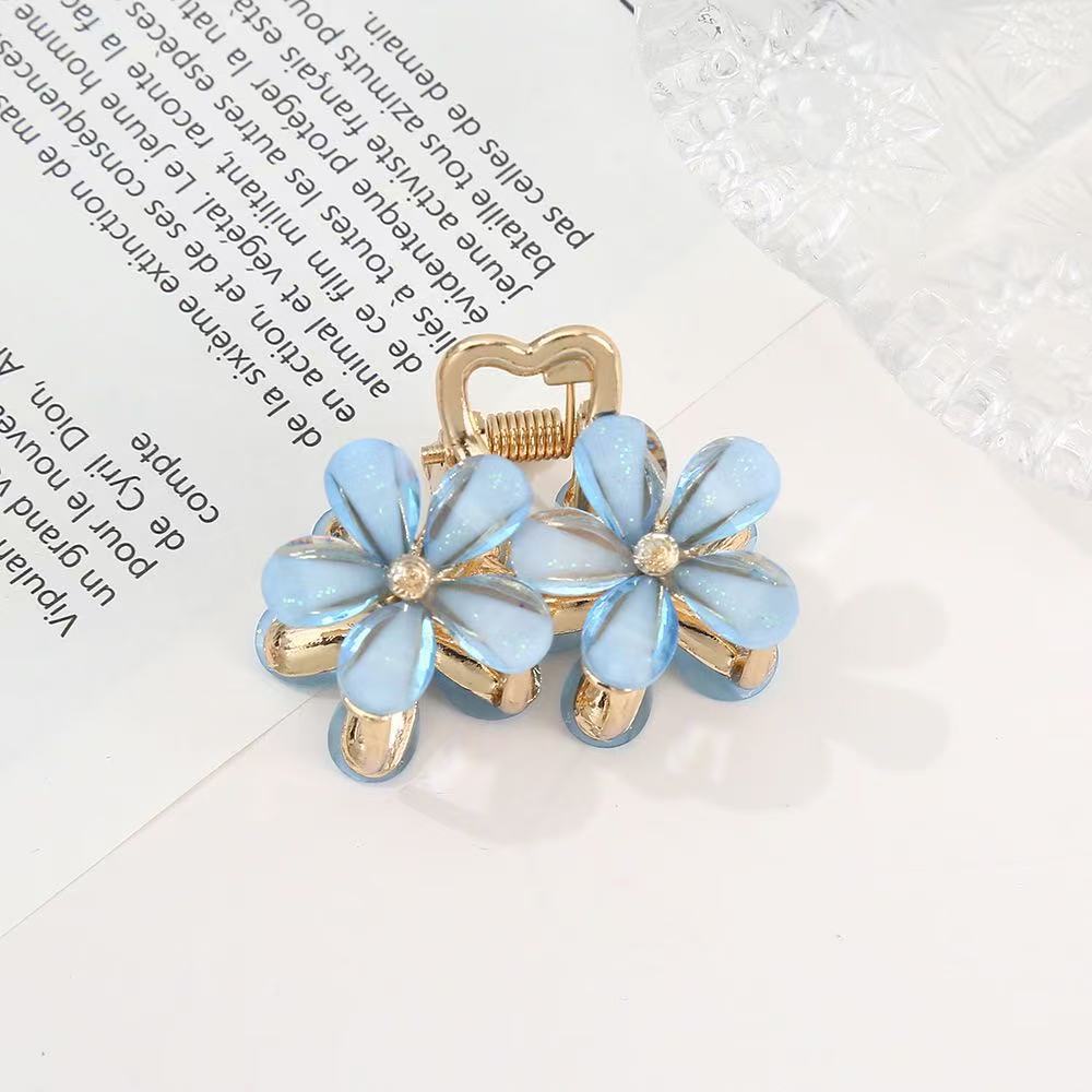 【블루 더블 플라워】