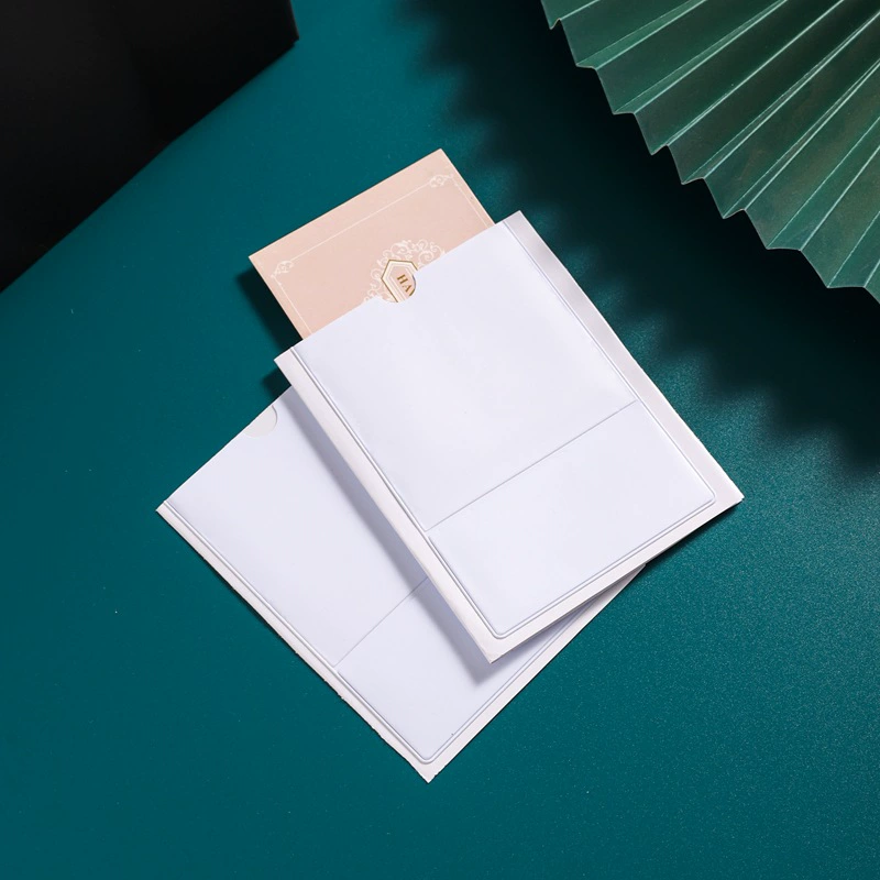 Пустая сумка для бирки утолщенная водонепроницаемая сумка для хранения этикеток оптовая продажа с фабрики логотип цветная печать упаковка карт плоский карман