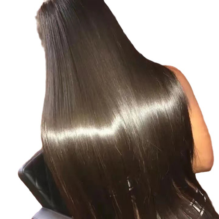 Frente de encaje peluca cubierta de la cabeza llena Pelo Largo recto 4*4 peluca delantera del cordón peluca europea y americana Pelo Largo recto en stock