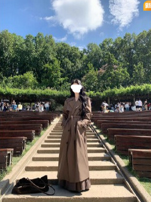 有洧Youwe 巨好看的风衣女款2025新款秋季中长款早秋卡其色外套|undefined