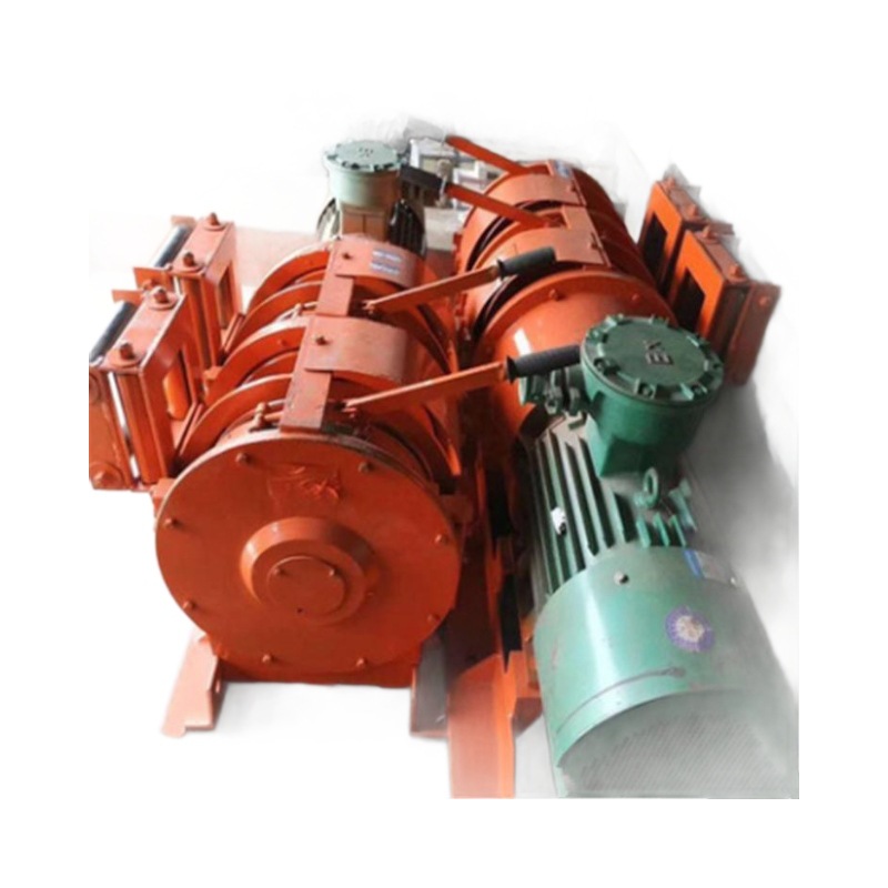 cabrestante neumático de minería simple de operación en la mina No.1 de Shandong