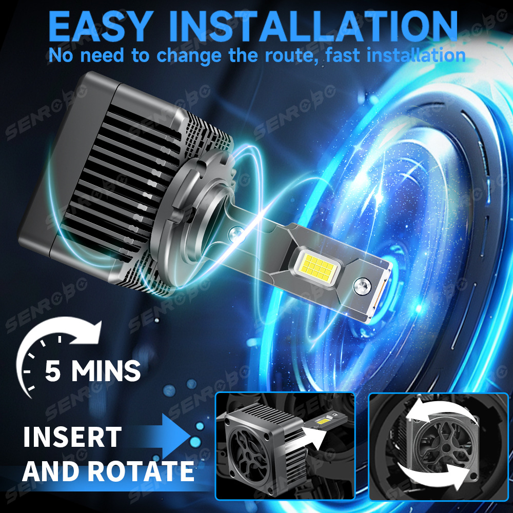 Dual tubo de cobre D serie LED de alta potencia D1S D3S D2SD4SD5SD8S decodificación sin pérdida