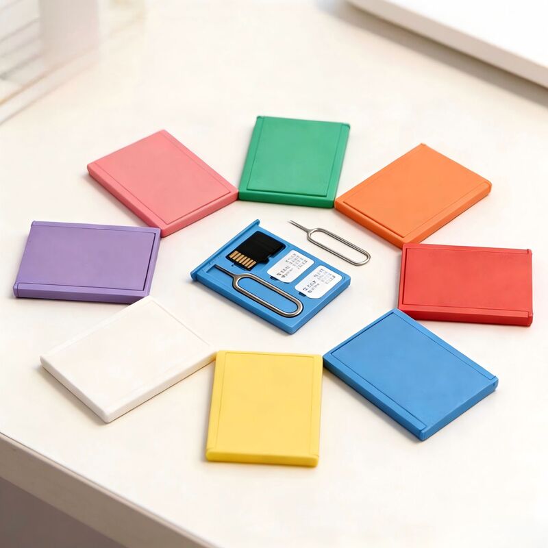 Cross-Border Best-Selling 3D Printed Sim Card Storage Box, Portable and Safe for Storing Mobile Phone Memory Cards, Compact and Shockproof Cross-Border Best-Selling 3D Printed Sim Card Storage Box, Portable and Safe for Storing Mobile Phone Memory Cards, Compact and Shockproof