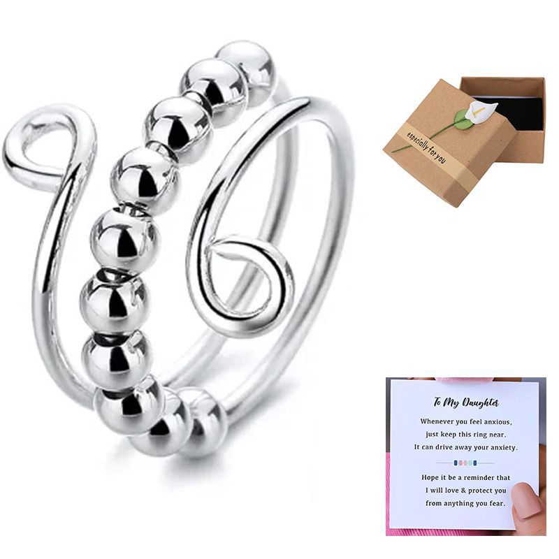 Geometric Pattern Copper Plating Geometric Beads Open Rings