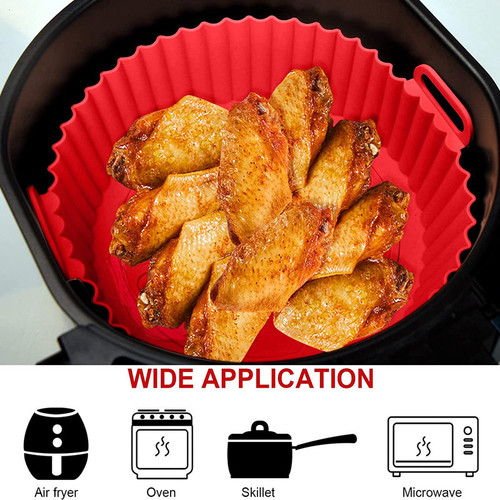 New Product Air Fryer Silicone Pot Multifunctional Inner Liner Baking Pan Air Fryer Pot