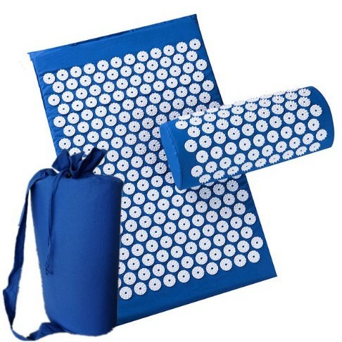 Акупунктурный Йога массажный коврик из трех частей акупунктурная йога подушка + сумка