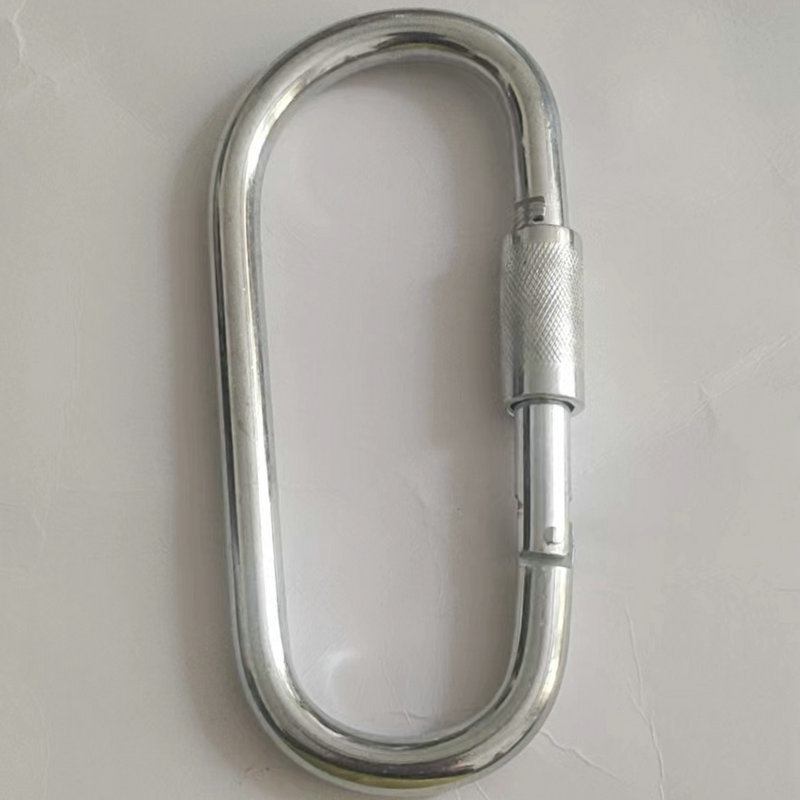 12 * 170mm異形滑走路フックナット付き鉄亜鉛メッキひょうたん形スプリングフック登山ボタン安全ボタン|undefined