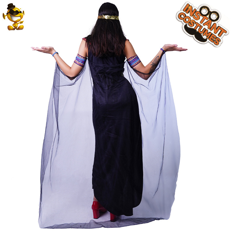 Las mujeres adultas de Halloween Cleopatra Cosplay traje mascarada etapa rendimiento ropa