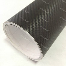 1.52汽车碳纤维膜 导气槽3D立体斜纹碳纤膜 碳纤纸 车身改装贴纸