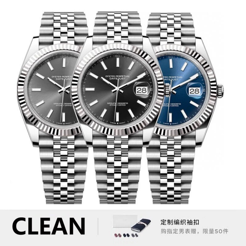 Factory direct labor log mechanical watch automatic mechanical watch luminous nail steel belt cross-border foreign trade generation