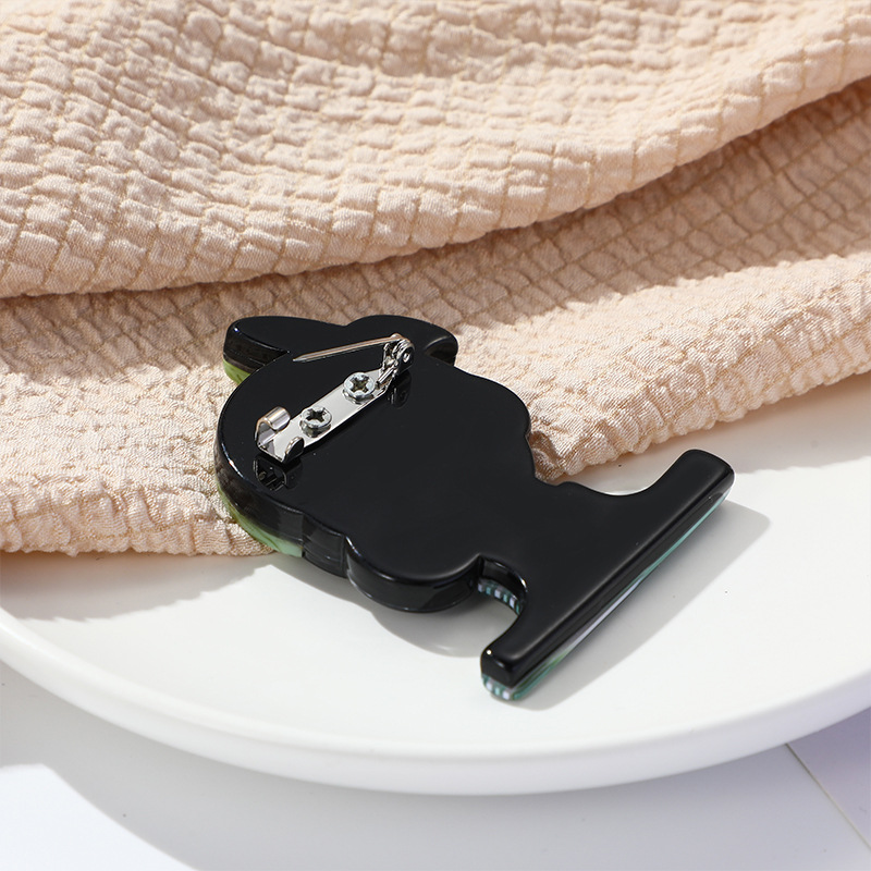 Azul núcleo de dibujos animados transfronterizos bowknot broche de mujer broche broche accesorios de ramillete decoración de joyería accesorios de acrílico colgante