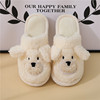 Cute slippers, cartoon keep warm winter footwear for beloved indoor, with little bears