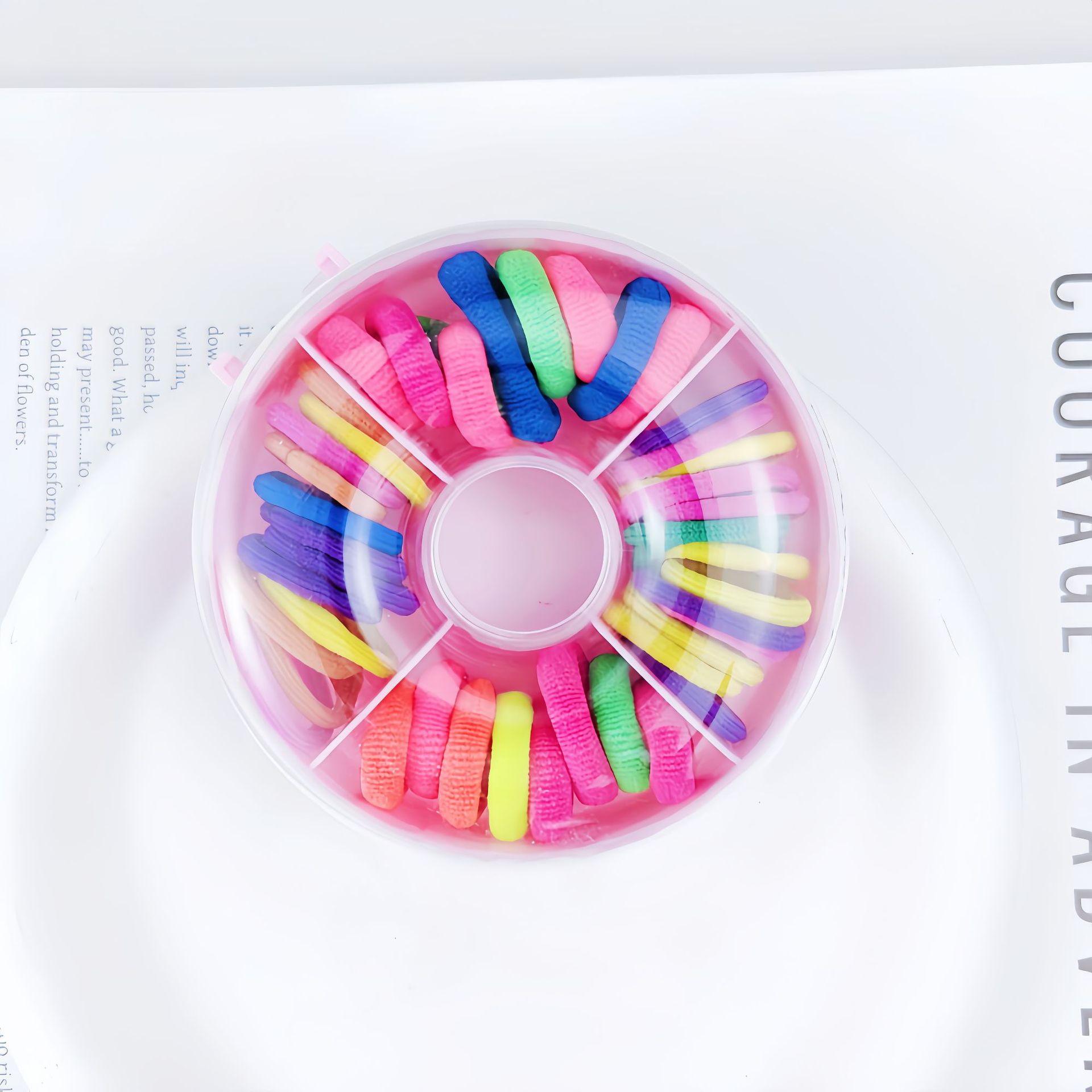 Donut de color fluorescente