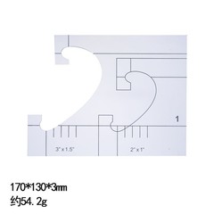 6件套異型縫紉拼布尺 亞克力尺DIY縫紉尺模板 拼布工具