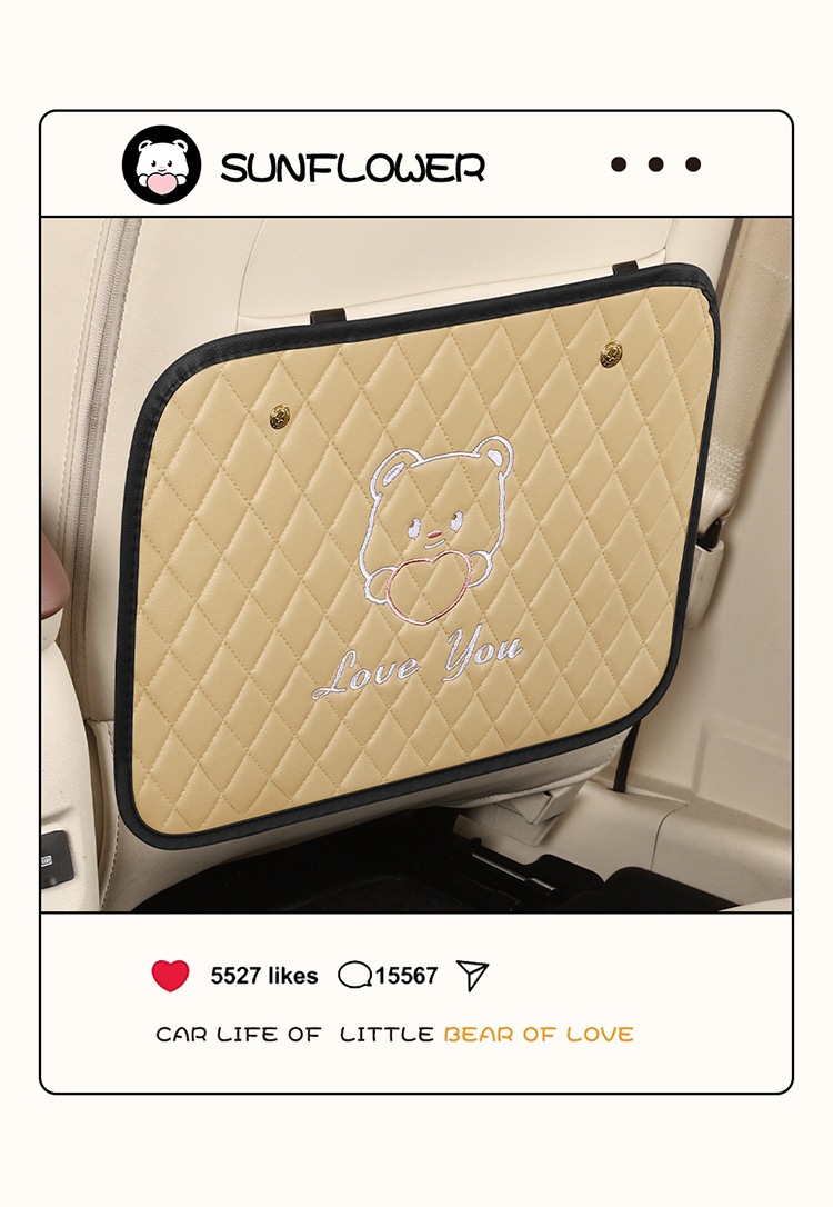 Car Anti-Kick Mat, Newly Upgraded Seat Back Storage Bag, Car Child Seat Back Hanging Bag, Storage Box, Car Interior Supplies