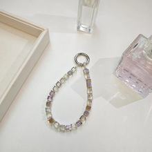 【工厂直销预制款】手机链手工diy彩色ins防丢手机挂绳钥匙链装饰