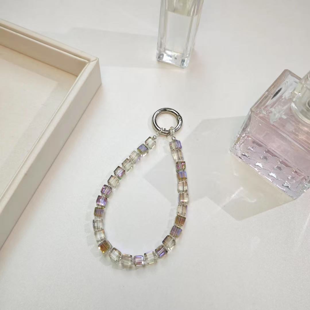 【工厂直销预制款】手机链手工diy彩色ins防丢手机挂绳钥匙链装饰