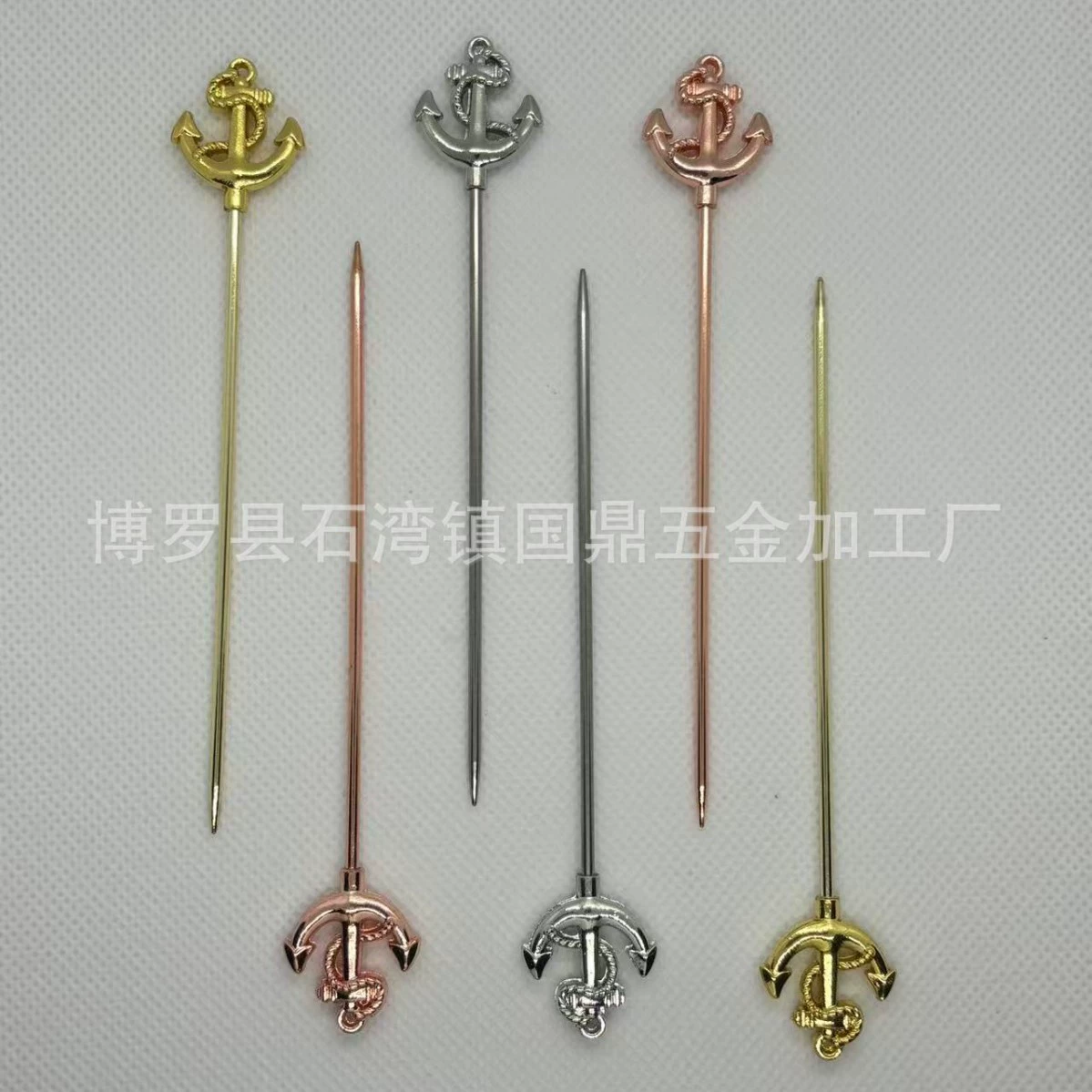 Оптовая продажа фруктовых палочек из нержавеющей стали 304, креативные украшения для десертов, маленькие палочки для десертов, фруктовые палочки для тарелок с фруктами