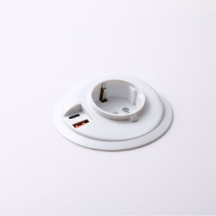 European standard embedded desktop socket round furniture desktop power supply