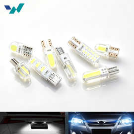 灯led COB硅胶示宽灯牌照灯高亮led T10 W5W 194 168 改装车灯