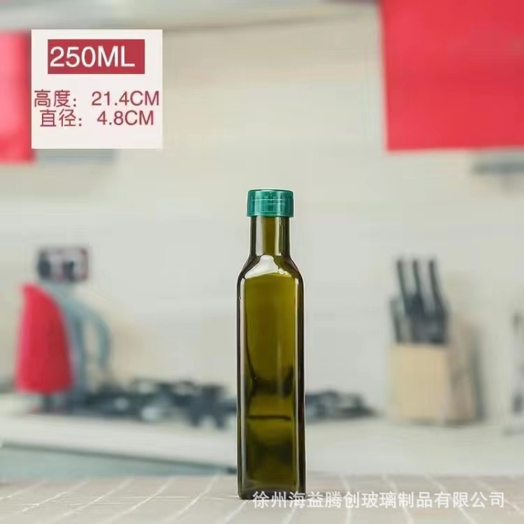 250ml橄榄油玻璃瓶500ml橄榄油瓶山茶核桃油瓶茶色避光玻璃油瓶|undefined
