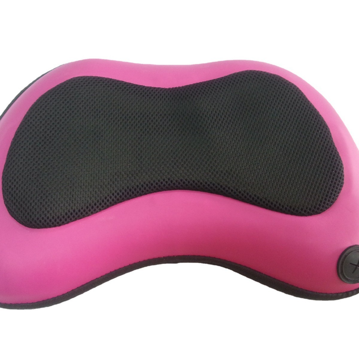 玫红PU按摩器枕外壳  EVA包电动按摩靠垫外套 加热按摩靠枕套