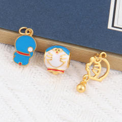 新品越南沙金叮噹貓diy配件 卡通系列機器貓手鍊頭飾材料飾品配件