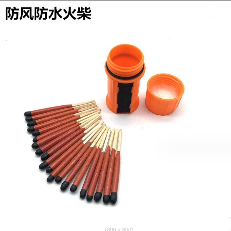 防风火柴 船用防风火柴 应急引火装备20支装/桶 船用尼龙救生浮索