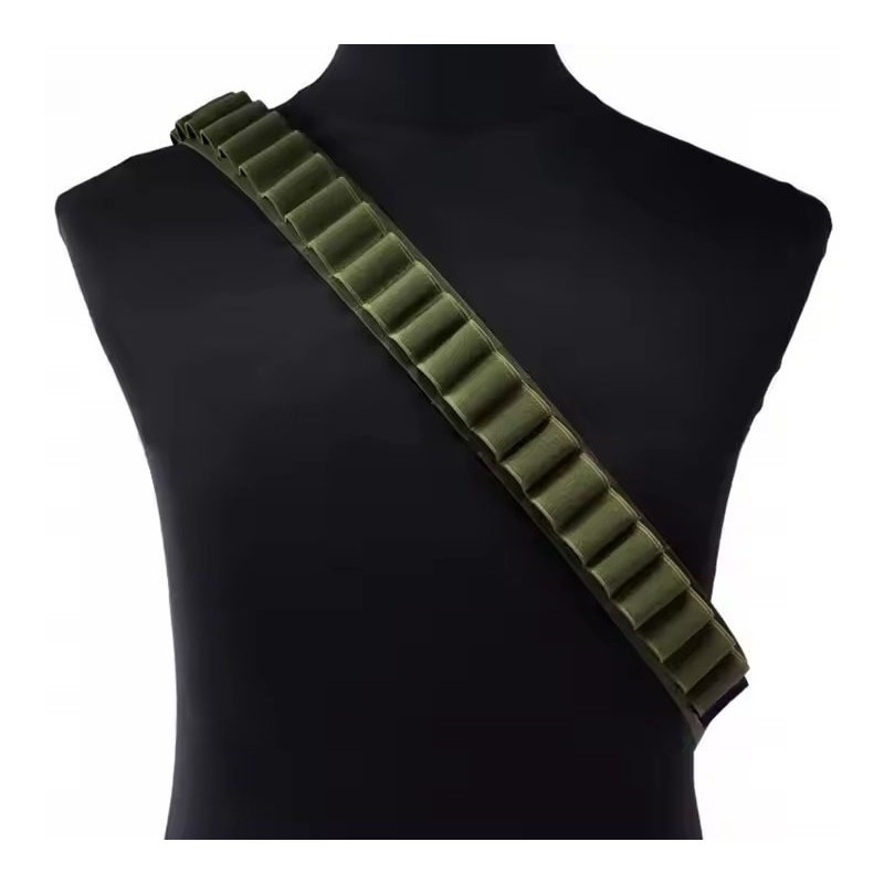 Tactical Bullet Chain Belt Multifunctional Outdoor Nylon Ammo Belt Unisex Military Gear for Enthusiasts