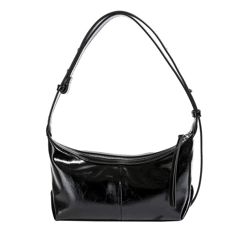 One‑shoulder bag Tide, Korean style, compact zipper design, adjustable strap
