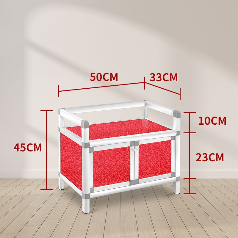armario de comedor de aleación de aluminio simple armario de cubierta pequeño armario de alquiler armario de almacenamiento armario de cocina doméstico armario de almacenamiento multicapa