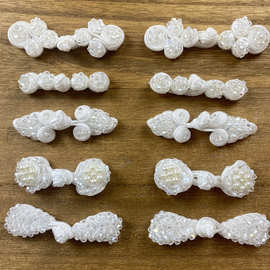 中国风唐装旗袍水晶盘扣手工钉珠扣子纽扣 diy服装辅料装饰配件现