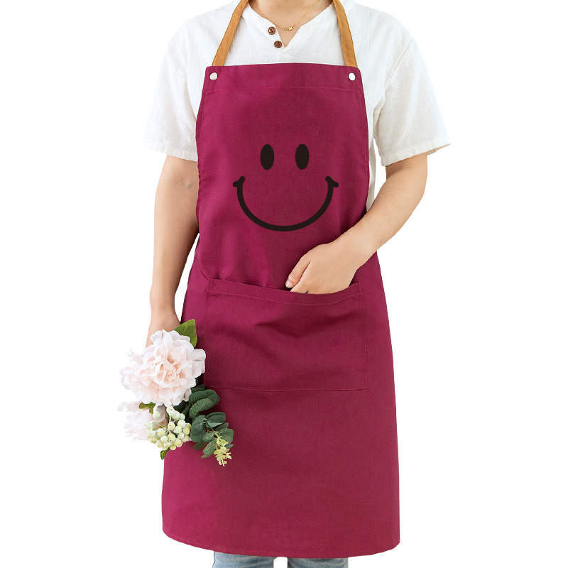 Delantal sin mangas cocina del hogar anti-incrustante y a prueba de aceite lindo estilo japonés coreano cocina Mono para adultos y mujeres ropa de trabajo de moda