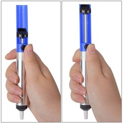 メーカー直販の錫ポンプの小さい半アルミニウムの錫吸い込み器の手動滑り止めの錫吸い込み修理は溶接して廃棄錫を取り除きます。