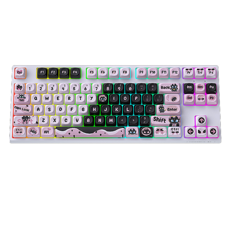 Heijishe DK87V2 メカニカルキーボードキット RGB Bluetooth ワイヤレス 2.4G 有線 3 モードカスタマイズされた下部ライト|undefined