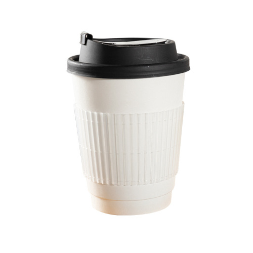 Plastic transparent cup sleeve 98 caliber disposable 90 paper cup milk tea cup insulated iron PET cold drink cup Dudu cup sleeve