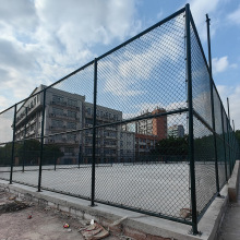 篮球场围栏网足球场体育场围栏学校操场包塑网球场围网隔离勾花网