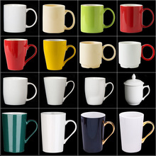 色釉新骨瓷馬克杯定 制logo 廣告商務禮品二維碼陶瓷水杯咖啡杯