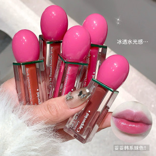 Ice through nectar water gloss lip glaze mirror moisturizing enhance complexion pseudo plain makeup lipstick cross-border parity lip gloss