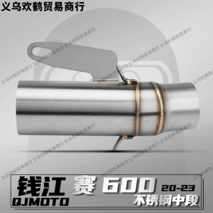 Qianjiang Sai 600 Zhui 600 20-23 Motosiklet Paslanmayan Polad Orta Qazma Borusu