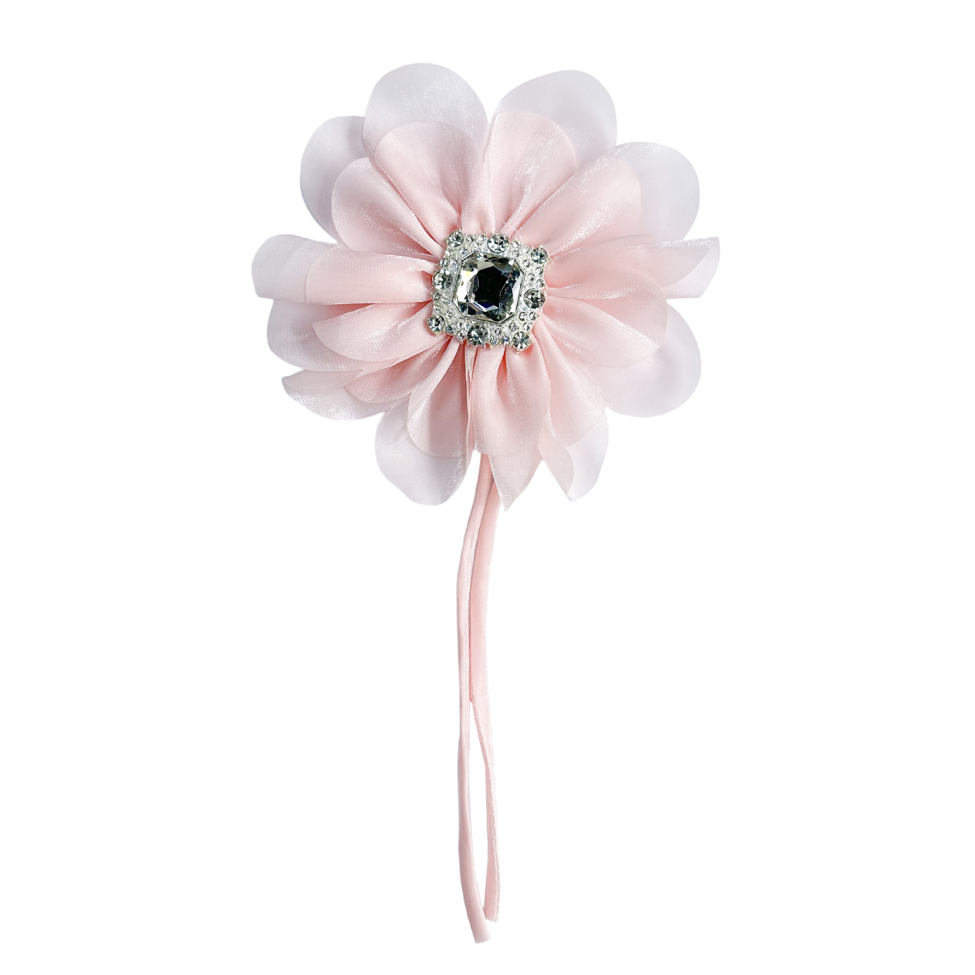 Inventario de flores de chiffon accesorios para el cabello de niños banda de cabello de diamantes multicolores flores de cabello material de ropa hecha a mano niñas clip de cabello