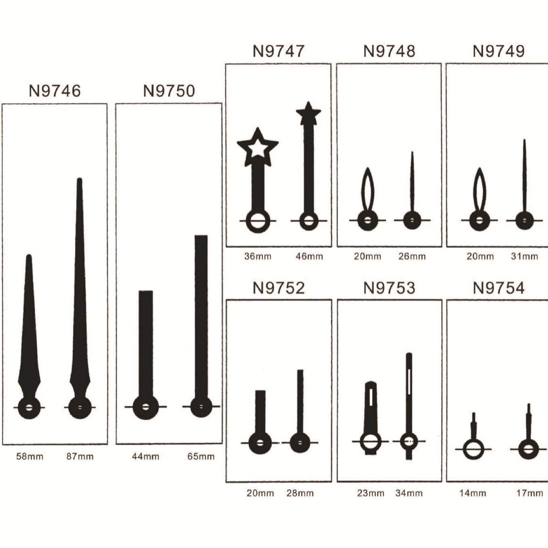 Ккварцевые часы Hongkang стрелка часов и часов стрелка стрелки часов