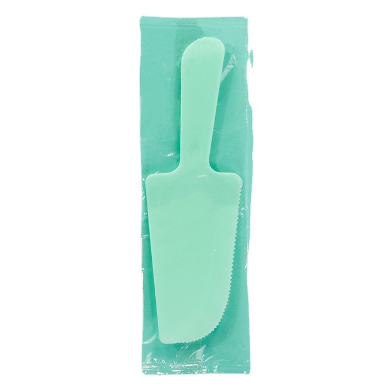 Disposable Cake Knives, Individually Packaged, Wholesale for Commercial Use, Serrated Flat Knives, Customizable Colors, Can Add Logo