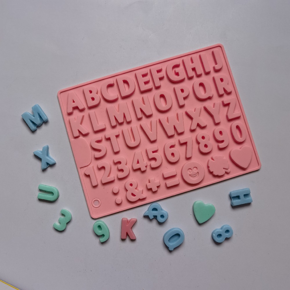 462 chocolate monoletra pastel de chocolate molde de silicona gelatina molde de torta de pan herramientas de horneado