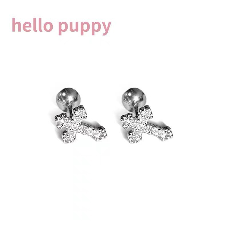 Hypoallergenic Titanium Sleep Stud Earrings For Comfortable Healing_voghion.com