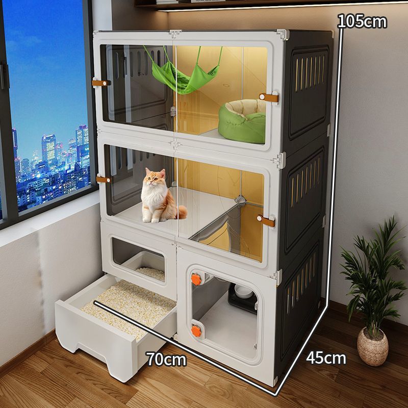 70*45*105 회색 3층 넓은 공간