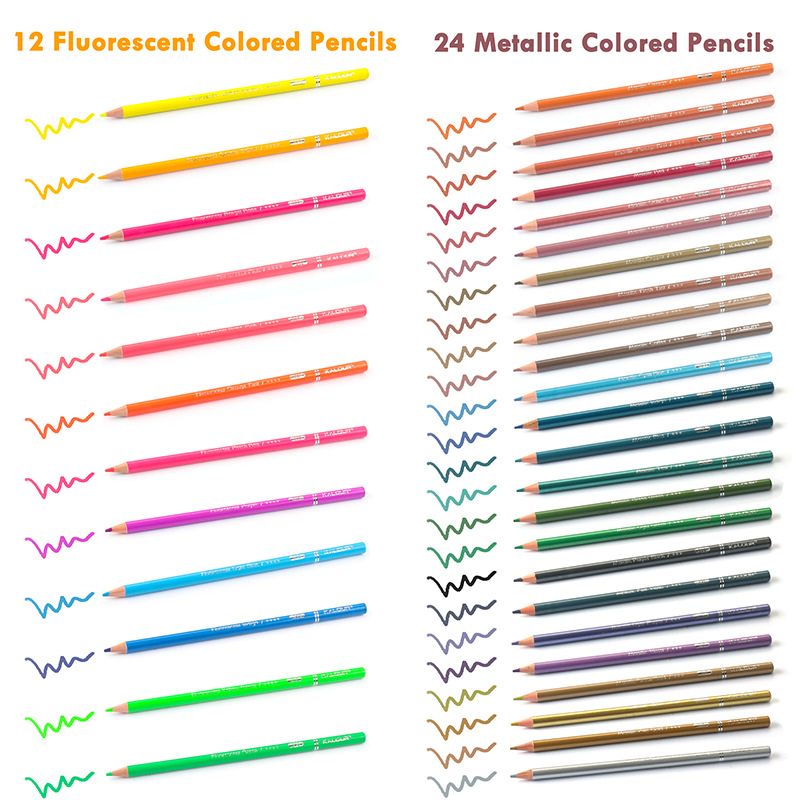 kemila 200 pcs Oil Color Pencil Wooden Watercolor Colored Pencils