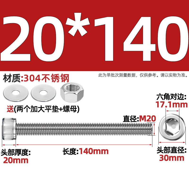 Винт шестигранный Tianzhuo Hardware M2*20