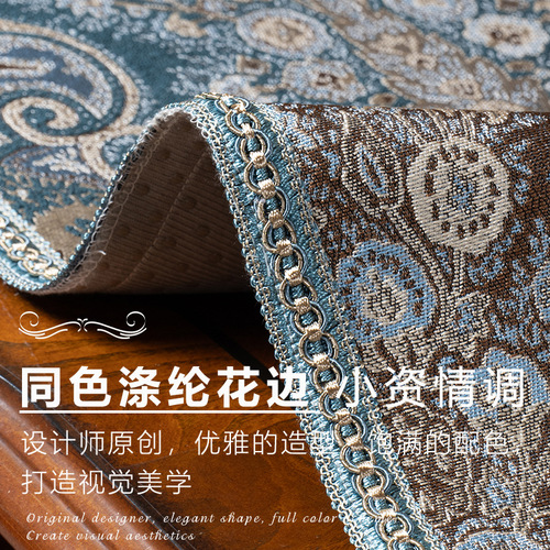 Tablecloth Lace French Retro Style American Light Luxury High-end Cover Cotton Linen European Coffee Table Home Decor Tea Mat