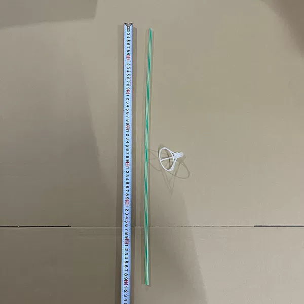 Green and yellow pole drag